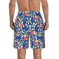 thumbnail image 3 of Kdxio Cute Popcorn Pattern Mens Casual Shorts - Drawstring Summer Beach Sports Shorts for Men, 3 of 9