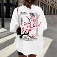 thumbnail image 4 of adaychics Japanese Art T Shirts for Women Crew Neck Flower Casual Graphic Tees Summer Clothes Short Sleeve for Everyday Wear, 4 of 7