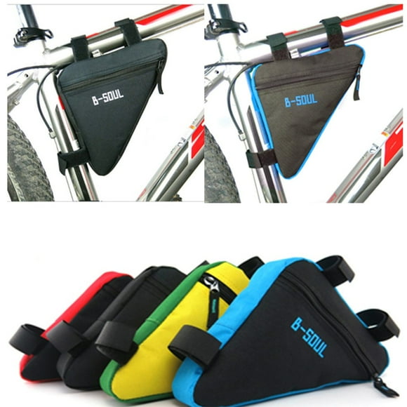 Xihbxyly Bolsa para Tubo Delantero de Bicicleta, Instalación Duradera con Velcro, Cierre de Cremallera Impermeable, Almacenamiento Compacto para Herramientas y Accesorios, Ideal para Ciclismo Al Aire