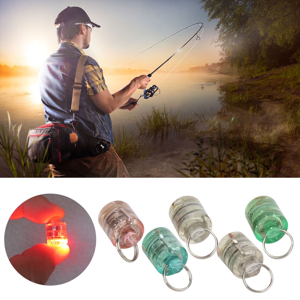 5 Pcs LED Underwater Fishing Light Night Lamp Lure Attractor Lures Bait