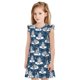 thumbnail image 1 of Fotbe Snow Penguin Vestido de Dormir para Niñas de 3 a 10 Años, Mangas Cortas, Estilo Princesa, Pijama Camisón con Mangas Voladas-Large, 1 of 6