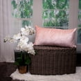 thumbnail image 3 of Parkland Collection Reta 12x24" Quilted Fabric Throw Pillow in Pink, 3 of 6