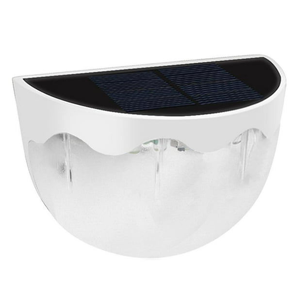 Luz De Pared Solar Impermeable Al Aire Libre Patio Jardín Luces Decorativas Larga Resistencia 6 Led Iluminación De Cerca Luz De Paisaje Con Control De Luz Inteligente Para Cercas Porches Escaleras Minnieouse HA022237-00
