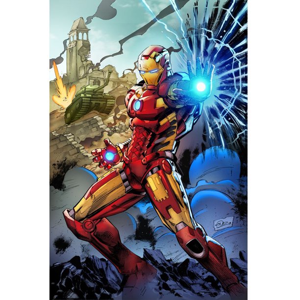 Diamond Painting (DB7351) Kit cuadrado 5D DIY Rhinestone Iron Hero (B3796) 30x40cm FLhrweasw Nuevo
