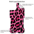 thumbnail image 4 of DistinctInk Custom SKIN / DECAL compatible with OtterBox Commuter for iPhone 11 (6.1" Screen) - Hot Pink Black Leopard Skin Spots, 4 of 5