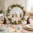 thumbnail image 5 of Easter Foam Egg Decorations, Set of Floral and Polka Dot Foam Easter Eggs, Spring Home Decor for Table Centerpiece, Easter Wreath and Basket Filler, Festive Indoor Outdoor Decor(White,A), 5 of 6