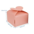 thumbnail image 2 of 50pcs Heart Square Wedding Gift Box Exquisite Biscuits Box Paper Candy Boxes, 2 of 7