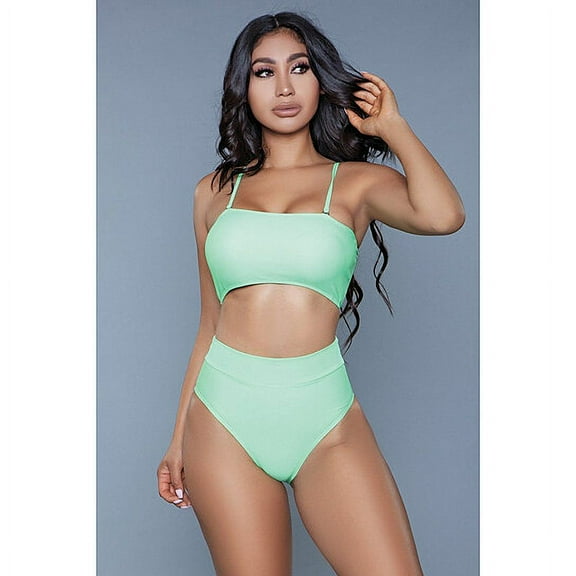 1986 Chanity Swimsuit Neon Green