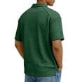 thumbnail image 4 of Mens Short Sleeve Polo Shirts Dry Fit Lightweight Collared Shirt Summer V Neck Athletic Button Polo Shirts with Pocket, XL, 4 of 6
