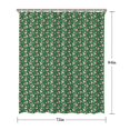 thumbnail image 5 of Green Christmas Snowman Pattern Shower Curtain 72"x84" ,Bathroom Decorative Shower Curtains Set with 12 Hooks,Modern Waterproof Washable Shower Curtain, 5 of 6