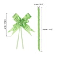 thumbnail image 2 of Uxcell 3.3inch Pull Bows Gift Wrapping Pull Bow Heart Pattern Baskets Present Bows Ribbon Green 300 Pcs, 2 of 6