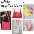 thumbnail image 4 of 18 Inch Pink Acrylic Bag Strap 1.3 inch Wide Purse Charm Decorative Bag Chain Flat Strap Purse Replacement Chain with Golden Buckles for Handbag Wallet Crossbody Shouder Bags, 4 of 8
