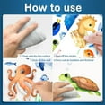 thumbnail image 5 of Ocean Sea Animals Wall Decals Stickers, 4Sheets Under The Sea Wall Stickers Fish Turtle Jellyfish Ocean Creature Decals for Kids Bedroom Bathroom Nursery Decor, 5 of 7