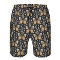 thumbnail image 3 of Disketp Men's Swim Trunks Hawaiian Breathable Surf Beach Swimsuits Mesh Lining Beach Shorts with Pockets-Flower Butterfly, 3 of 7