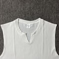 thumbnail image 4 of Alvivi Men Sleeveless Undershirt Shirts Tank Top Compression Ribbed Knit Vest Low Cut Muscle Tee White 3XL, 4 of 6