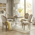 thumbnail image 2 of Madison Park Lexi Dining Table, Reclaimed Walnut/Antique Cream, 2 of 4