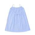 thumbnail image 6 of Girls Sleeveless Pockets Dress With Crewneckline Lightweight Everyday Party Outfit Kids Clothes, 6 of 7