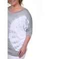 thumbnail image 2 of Women's Plus Size Tie Dye Bat Sleeve Top, 2 of 3