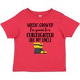 thumbnail image 3 of Inktastic Future Firefighter Like My Uncle Boys or Girls Baby T-Shirt, 3 of 5