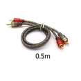 thumbnail image 1 of Pure Copper Audio Cable Audio Cord Power Amplifier PVC Cable 0.5m 1.2m 5m For Car Audio System, 1 of 1