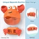 thumbnail image 5 of Kindiary Juguete de baño Fabricante de Burbujas para baño de Cangrejo para bebés pequeños 1-3 bebés Máquina automática de Burbujas para niños soplador para bañera con Pilas, 5 of 5
