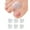 Transparent, variant on 6 Pairs Gel Toe Separators – Soft Silicone Toe Spacers for Comfortable Toe Alignment, Big Toe Spacing, and Foot Support