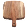 thumbnail image 3 of Acacia Wood Cutting Board for Home Use with Handle Ideal for Meat Cheese and Vegetables 12.5 x 8.5 inches, 3 of 5