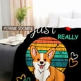 thumbnail image 3 of Cute Corgi Dog Blanket Just A Girl Who Loves Corgi Flannel Throws and Blankets Bed Bedding Couch Decor Gifts for Corgi Lovers Kids Girls Boys Toddler Adult 80"x60", 3 of 6