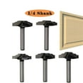 thumbnail image 3 of HUGFEGWE Router Bit, Panel Cabinet Door Making Router Bit, Professional Carbide Milling Cutters for Woodworking 1/4-Inch Shank CA919-112059, 3 of 5