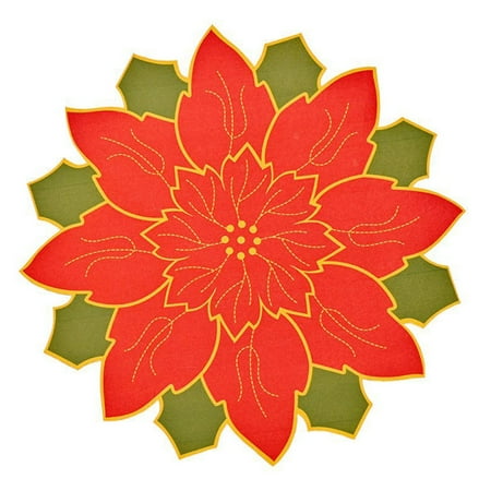 

Christmas Red Big Flower Table Napkin Dinner Cover Placemat On The Table Table Cloth Christmas Decoration Home New Year