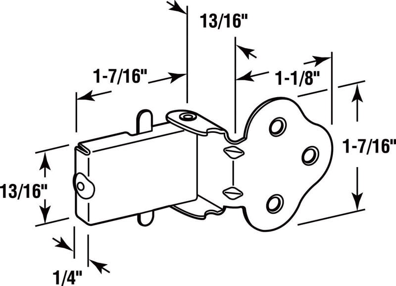 Defender Security U 9926 Double Hung Wood Window Flip Latch, Brass Plated