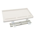 thumbnail image 2 of Bajo el escritorio de la computadora Cajón de teclado de PC con tornillos Organizador de teclado resistente White 27 mm W Rail, 2 of 8