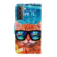 thumbnail image 3 of SaniMore for Samsung Galaxy S23 Plus 6.6" 2023 Wallet Case, Color Painting Pattern with Kickstand Card Slots Detachable Wrist Strap Girls Women PU Leather Case Magnetic Clasp, Glass Cat, 3 of 8