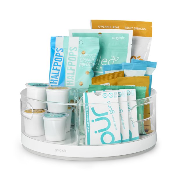Organizador Lazy Susan YouCopia Crazy Susan con 3 compartimentos sin BPA