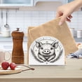 thumbnail image 6 of Haosy Napkin Holder for Table Acrylic Kitchen Paper Tissue Dispenser, Lovely Pig with Wheat, 6 of 9