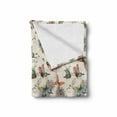 thumbnail image 2 of Butterfly Soft Flannel Fleece Blanket, Flying Animals Hand Drawn Watercolor Effect Image Soft Color Palette Wildflowers, Cozy Plush for Indoor and Outdoor Use, 50" x 70", Multicolor, by Ambesonne, 2 of 6
