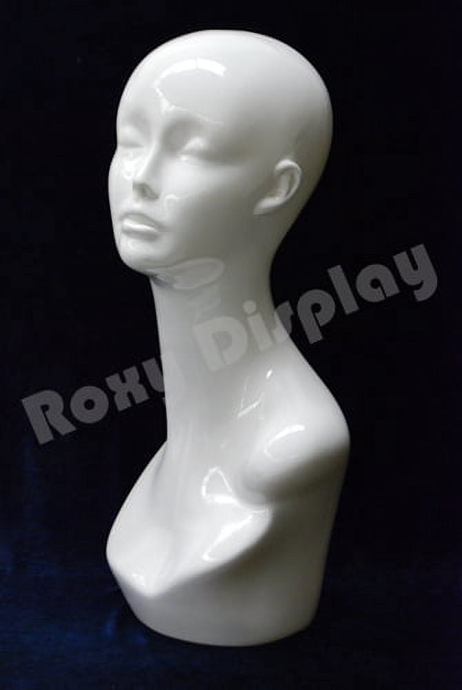 Half close eyes Female mannequin head plastic Display #TINAW-PS