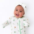 thumbnail image 3 of Bamboo Little Soft Zippered Baby Footie Pajamas, Baby Clothes, Newborn Sleepers, Bamboo Viscose, 2-Way Zipper, Bird of Paradise, 3 of 8