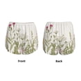 thumbnail image 6 of Uemuo Herbs and Wildflowers Pattern Women's Athletic Shorts High Waisted Running Shorts with Liner Pockets Gym Elastic Workout Shorts-XX-Large, 6 of 9