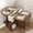 Walnut, variant on 3-in-1 Folding Drop Leaf Oval Dining Table, Rolling Kitchen Table with Locking Casters, Wine Rack & Storage Drawer, Space-Saving for Small Apartments/RVs