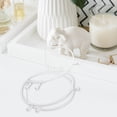 DEEPCRAFF Crown Display Stand White Metal for Home Storage Easy to ...