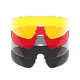 thumbnail image 3 of Swiss Tech Augen 4-Lens Premium Sporting Glasses, Anti-Fog, Scratch-Resistant, UV400, Black, 3 of 10