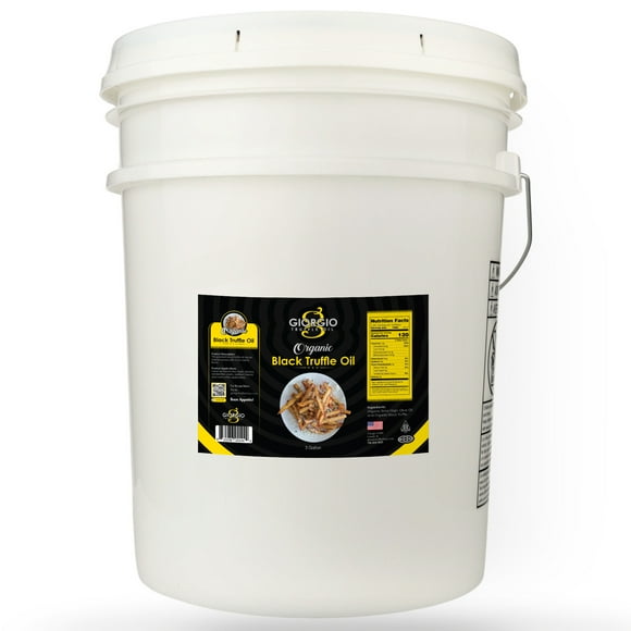 Organic Truffle Extra Virgin Olive Oil - 5 Gal / 640oz for Food Service
