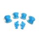 thumbnail image 2 of Rodilleras, coderas y muñequeras para niños. Conjunto de equipo de protección para niños. Azul, 2 of 9