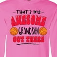 thumbnail image 4 of Inktastic That's My Awesome Grandson out There with Basketballs Long Sleeve T-Shirt, 4 of 5