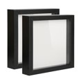 thumbnail image 1 of Marco de fotos Shadow Box Muzilife Deep Wood Glass, 20 x 20 cm, 1 of 7