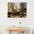 thumbnail image 2 of Awypu  The Bulls and Bears in the Market 1879 Canvas Art Print Stretched Wall Decor, 2 of 6