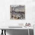 thumbnail image 2 of ARTCANVAS The Place Du Havre Paris Canvas Art Print by Camille Pissarro - Size: 18" x 18" (0.75" Deep), 2 of 9