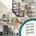 thumbnail image 7 of GIANNA 4-Tier Adjustable Metal Storage Rack – Freestanding Heavy-Duty Wire Shelves for Garage, Kitchen, or Commercial Use, 13.8" D x 35.4" W x 54" H, 7 of 7