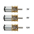 thumbnail image 2 of DC 3V/6V/12V GA12-N20 Mini Micro Electronic Lock Metal Gear Motor with Gearwheel for Electronic Locks, Robots, Curtains, Micro Mixers, 30 60 RPM 100 150 200 300 500 1000 1200 2000 4000RPM, 2 of 8
